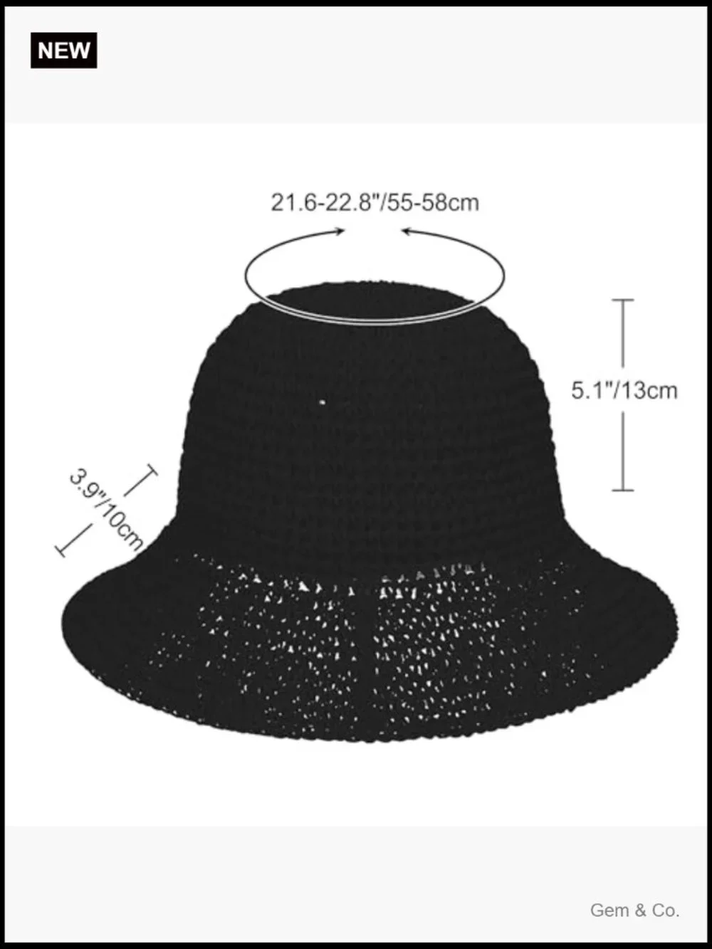 Handmade Crochet Straw Bucket Sun Hat Foldable Travel Cap Summer